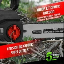 Tronçonneuse Sans Fil 20 V (sans Batterie) - Guide 250mm - Guide Et Chaîne Oregon - Constructor 8 Tronçonneuse Sans Fil 20 V (sans Batterie) - Guide 250mm - Guide Et Chaîne Oregon - Constructor -Homelite Soldes Boutique 15578730 4