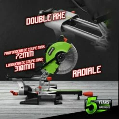 Scie à Onglets Radiale 1800W - Lame 254mm 36 Dents - Constructor -Homelite Soldes Boutique 16779443 3