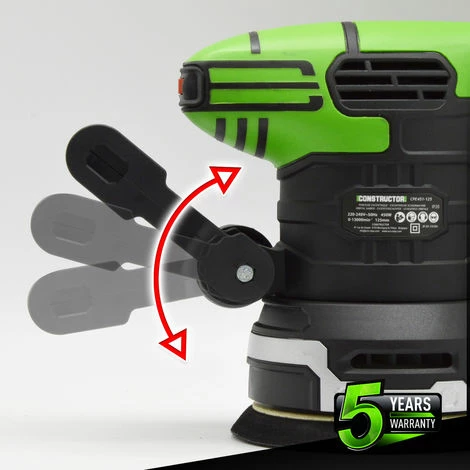 Ponceuse Excentrique 450w - 125mm - Constructor 5 Ponceuse Excentrique 450w - 125mm - Constructor - Image 5