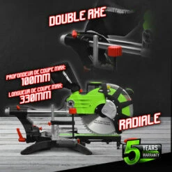 Scie à Onglets Radiale 2100W - 305mm - Constructor -Homelite Soldes Boutique 19883075 4