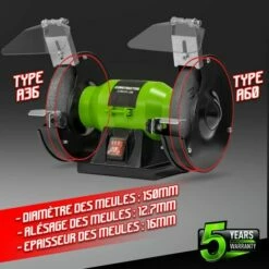 Touret à Meuler 150W - 150mm - Constructor -Homelite Soldes Boutique 27613885 3