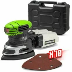 Ponceuse Triangulaire 220W + Coffret - Constructor