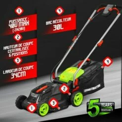 Tondeuse à Gazon 40V (2x20V) 34 Cm - Sans Batterie - Constructor -Homelite Soldes Boutique 28039622 3