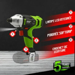 Visseuse à Chocs 20V Avec Batterie 4Ah Et Chargeur - 140Nm - Constructor -Homelite Soldes Boutique 33559453 3