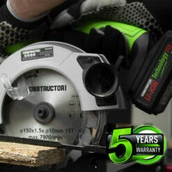 Scie Circulaire Max 20V + Batterie 4Ah + Chargeur - Lame 150mm 18 Dents - Constructor -Homelite Soldes Boutique 33559667 4