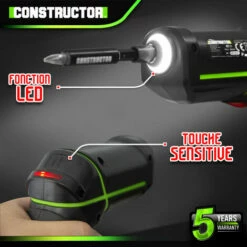Tournevis Rechargeable 4V Lithium Avec Accessoires - 4.5Nm - Constructor 7 Tournevis Rechargeable 4V Lithium Avec Accessoires - 4.5Nm - Constructor -Homelite Soldes Boutique 34701304 3