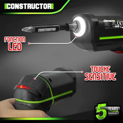 Tournevis Rechargeable 4V Lithium Avec Accessoires - 4.5Nm - Constructor 3 Tournevis Rechargeable 4V Lithium Avec Accessoires - 4.5Nm - Constructor - Image 3