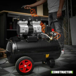 Compresseur 750W - 50L Silencieux - 8 Bars - Constructor -Homelite Soldes Boutique 36619901 5