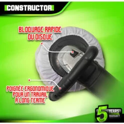 Polisseuse 1200W - 180mm - Constructor 8 Polisseuse 1200W - 180mm - Constructor -Homelite Soldes Boutique 41841026 4