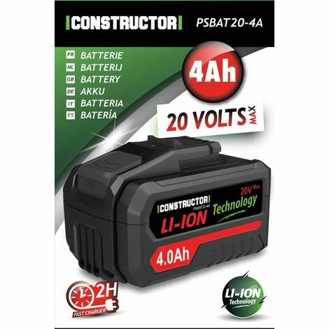 Batterie Lithium Max 20V - 4Ah - Constructor 2 Batterie Lithium Max 20V - 4Ah - Constructor - Image 2