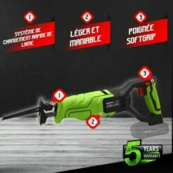 CONSTRUCTOR Scie égoïne Sans Fil Max 20V - Sans Batterie -Homelite Soldes Boutique 8441792 3