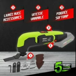 CONSTRUCTOR Outil Multifonctions Sans Fil 20V - Sans Batterie -Homelite Soldes Boutique 8441793 3