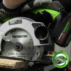 Scie Circulaire Sans Fil Max 20V Sans Batterie - Lame 150mm 18 Dents - Constructor 7 Scie Circulaire Sans Fil Max 20V Sans Batterie - Lame 150mm 18 Dents - Constructor -Homelite Soldes Boutique 8441796 4